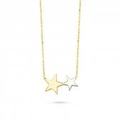 14 Ayar Altın Yıldız Figürlü Kolye thumbnail 2