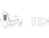 GÜRAL WC HEALTH KLOZET + SOFT KAPAK + İÇ TAKIM thumbnail 4