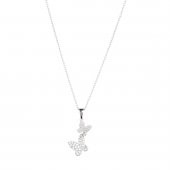 So CHIC Kelebek Figürlü Creative Diamond Gümüş Kolye - 1