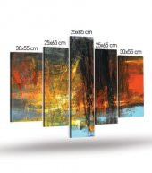 Gone 5 Parça Kanvas Tablo 135X85 Cm - 4