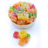 Toz Şekerli Buzlu Meyve Aromalı Lokum 500 Gr - 1