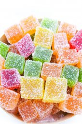 Toz Şekerli Buzlu Meyve Aromalı Lokum 500 Gr - 5