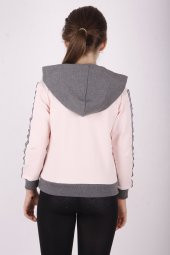 Toontoy Kız Çocuk Merci Baskılı Kapüşonlu Sweatshirt - 3