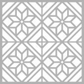Çiçek Karo 2 Stencil Boyama şablonu 30x30 cm, Duvar Stencil, Fayans Stencil, Mobilya Stencil - 2