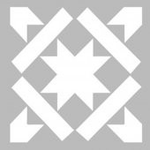 Karo 40 Stencil Boyama şablonu 30x30 cm, Duvar Stencil, Fayans Stencil, Mobilya Stencil thumbnail 1