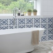 Karo 40 Stencil Boyama şablonu 30x30 cm, Duvar Stencil, Fayans Stencil, Mobilya Stencil thumbnail 2