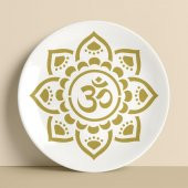 Hint Mandala Stencil Boyama şablonu 30x30 cm, Duvar Stencil, Fayans Stencil, Mobilya Stencil - 2