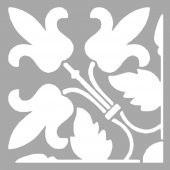Buket Çiçek Motif Stencil Boyama şablonu 30x30 cm, Duvar Stencil, Fayans Stencil, Mobilya Stencil - 2