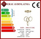 Eray Aydınlatma 2004-4 Y Eskitme Led Avize - 3