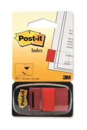 Post-it 3M Post-it® Index- Isaret Bandi, Kirmizi, 50 yaprak - 1