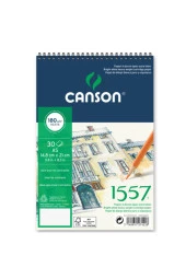 Canson A5 1557 Resim Ve Çizim Blok 180 gr 20 Yaprak Resim Defteri Üstten Spiralli - 1