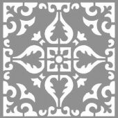 Karo Moss Stencil Boyama şablonu 30x30 cm, Duvar Stencil, Fayans Stencil, Mobilya Stencil - 1
