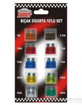 Autokıt Bıçak Sigorta Seti 10lu Büyük - 2