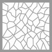 Mozaik Vitray Stencil Boyama şablonu 30x30 cm, Duvar Stencil, Fayans Stencil, Mobilya Stencil - 1