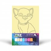 Kedi-3 Tuz Boyama Oyunu, Eğitici Aktivite, Kum Boyama Oyunu - 1