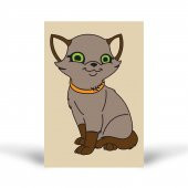 Kedi-3 Tuz Boyama Oyunu, Eğitici Aktivite, Kum Boyama Oyunu - 2