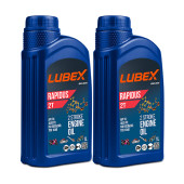 Lubex Rapidus 2T 1 Lt 2 Zamanlı Motosiklet Yağı (2 Adet) - 1