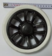 KALİTE Pazar Arabası Tekerleği Telli Yuva 17 CM Siyah Pazar Tekeri - 1