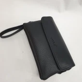 Sade Siyah Renk Erkek Deri El Çantası - 8