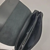 Sade Siyah Renk Erkek Deri El Çantası - 9