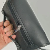 Sade Siyah Renk Erkek Deri El Çantası - 10