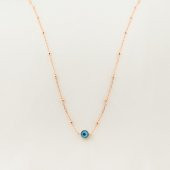 925 Ayar Gümüş Nazar Gözlü Bayan Kolye thumbnail 3