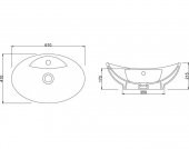 GÜRAL GONDOL MOBİLYA ÜSTÜ LAVABO 40 x 60 - 3