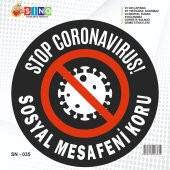 SN-035  ZEMİN  UYARI  ETİKETİ - 1