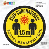 SN-036  ZEMİN  UYARI  ETİKETİ - 1