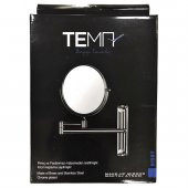 Tema Marka Mafsallı Büyüteçli Makyaj Aynası Paslanmaz Krom - 3