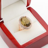 925 Ayar Gümüş Zultanit Taşlı Bayan Gümüş Yüzük thumbnail 2