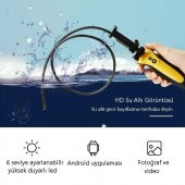 WellHise HT-668 Mini Taşınabilir Boroskop Muayene Kamerası - 3