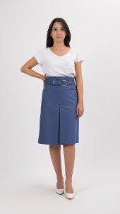 BAYAN A PİLE ETEKASTARLI65 CM BOYUNDASORALLİNE722 MAVİ - 1