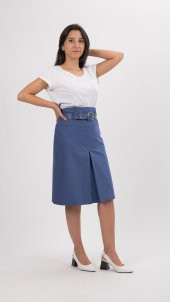 BAYAN A PİLE ETEKASTARLI65 CM BOYUNDASORALLİNE722 MAVİ - 2