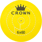 Crown 6x60 Sarı ve Beyaz Dikişli Bez Fırçalar - 2