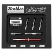 SCRIKSS KALIGRAFI SET OZEL KUTU BORDO (33) - 1