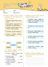 Karaca Eğitim Yayınları 3. Sınıf Türkçe Etkinlikli Soru Bankası Çalışma Yaprakları - 2