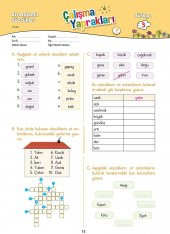 Karaca Eğitim Yayınları 3. Sınıf Türkçe Etkinlikli Soru Bankası Çalışma Yaprakları - 5