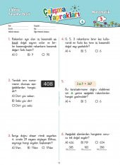 Karaca Eğitim Yayınları 3. Sınıf Matematik Etkinlikli Soru Bankası Çalışma Yaprakları - 6