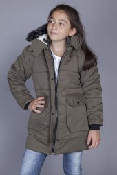 Toontoy Kız Çocuk İçi Yünlü Mont - 3
