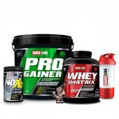 Hardline Whey 3 Matrix 2300 GR + Progainer 5000 Gr + Nox 2 1090 Gr Kombinasyonu (HIZLI KARGO) - 1
