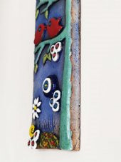 Özel Tasarım Dalda Kuş Nazarlık Seramik Duvar Süsü - 2