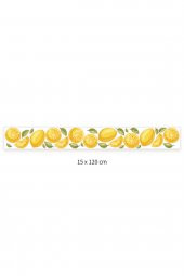 Limon ve Yapraklar İlüstrasyon Duvar Stickerı - 2