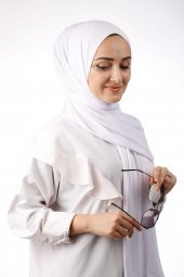 Soobepark Penye Şal Beyaz - 5
