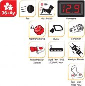 Pilsan Fortune 12V Uzaktan Kumandalı Akülü Araba - 6
