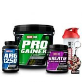 Hardline Kilo Hacim 2 Hardline Progainer + Hardline Kreatin + Hardline ARG Kombinasyonu (HIZLI KARGO) - 1