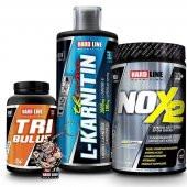 Hardline Nox 2 1090 gr + L-Karnitin Thermo 2000 mg + Tribulus 100 Kapsül Kombinasyonu - 1