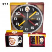 Lisanslı Galatasaray Duvar Saati, Kupa Ve Cüzdan Seti thumbnail 1