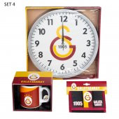 Lisanslı Galatasaray Duvar Saati, Kupa Ve Cüzdan Seti thumbnail 4
