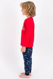 U.S. Polo Assn Lisanslı Açık Kırmızı Erkek Çocuk Pijama Takımı - 3